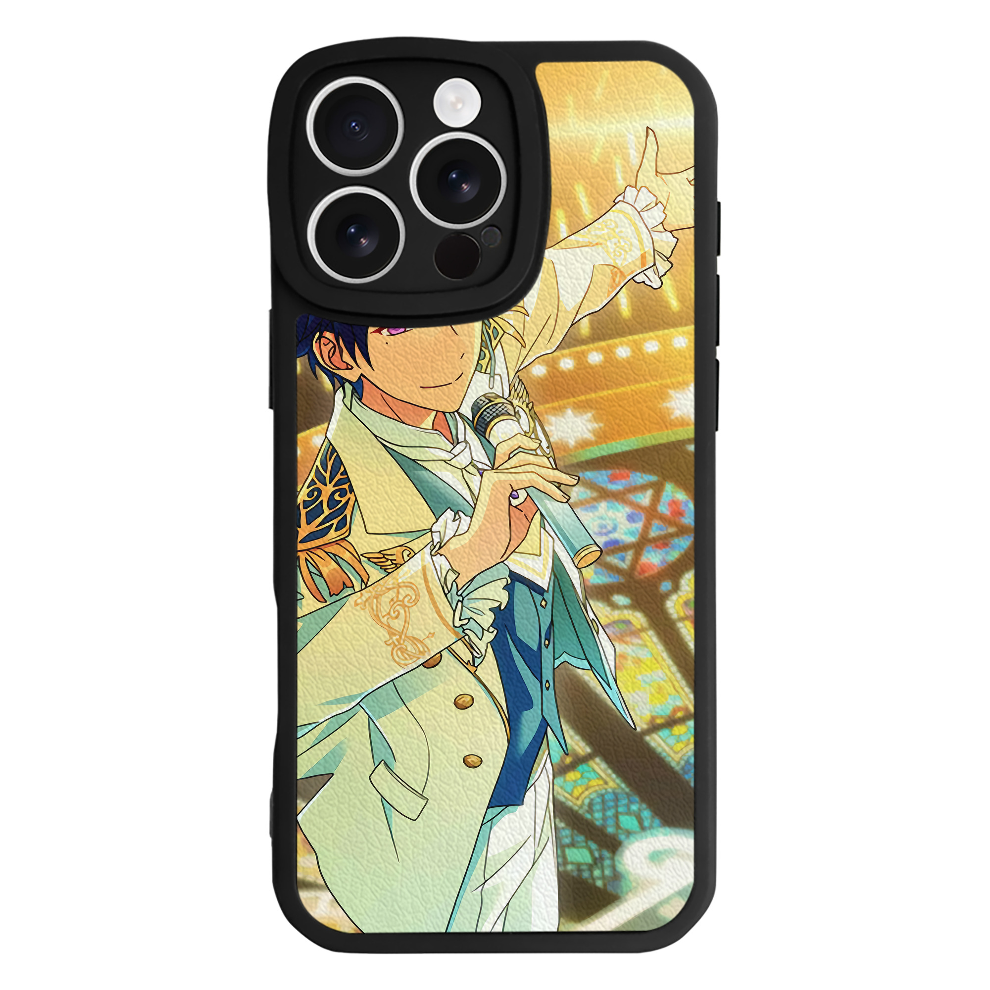 （画像用） あんさんぶるスターズ! Ensemble Stars 【iPhone 16シリーズ対応】シリコンスマホケース（レザー調） 材質：シリコン